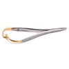 Dentistry Straight Head Needle Holder Forceps Curved Gold Plated Handle Stainless Steel Orthodontic Plier Surgical Instrument
