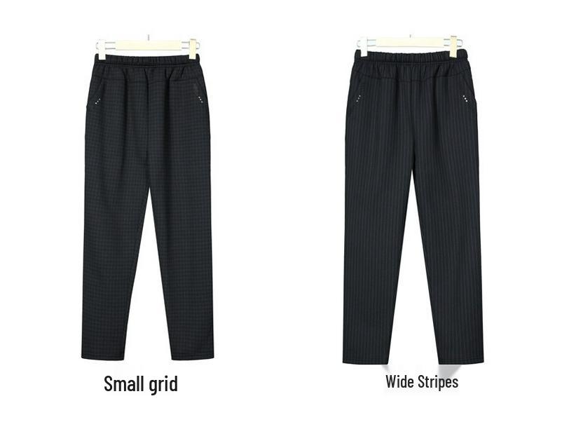 Women's Fleece-Lined Lamb Wool Pants for Petite and Plus Sizes - Loose, Thick, and Ideal for Outdoor Wear