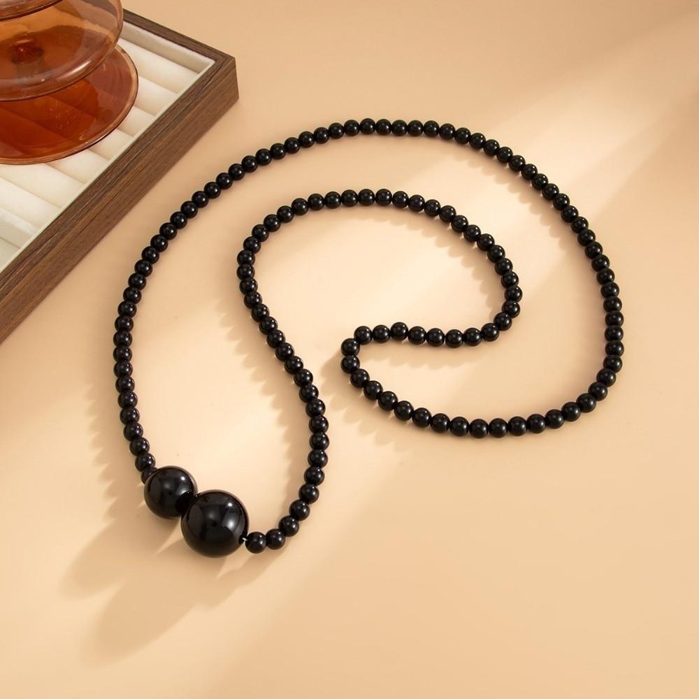 Fringe Sweater Chain Retro Decorative Necklace NEW Long Bead Chain Necklace  Unisex Accessory