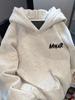 American Trendy Brand Men's Plus Velvet Heavyweight Hoodie - Autumn/Winter Loose Fit.