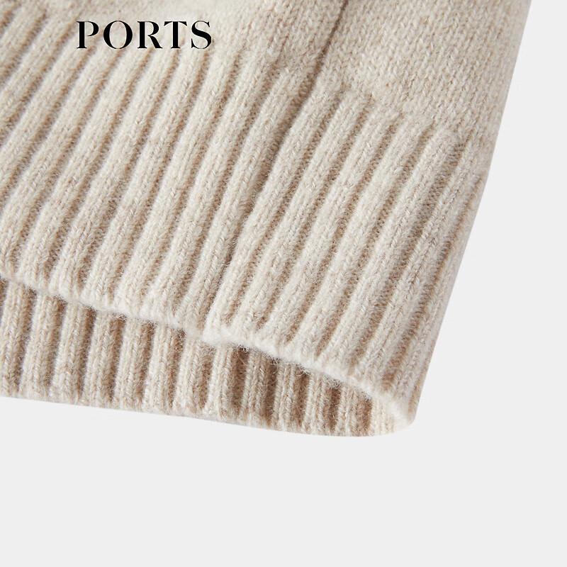 PORTS Women's 2025 Early Spring Round Neck Wool Sweater