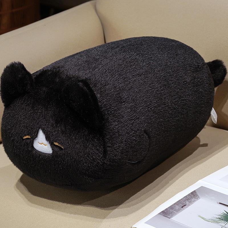 Soft Cat Stuffed Animal Pillow Plush Toy, Kawaii Cartoon Plushie Doll Cute Gift For Kids Bedroom Home Decoration