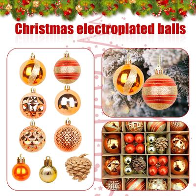 Set de Decoración de Bolas Navideñas para Fiestas, Juego de Adornos Colgantes para Árbol de Navidad para Fiesta Navideña, Decoración para el Hogar, Decoraciones para el Árbol