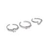 Light Luxury High-End Full Diamond Zir*****Pen Ring Set Fashionable Cold Wind French Index Finger Ring Woman