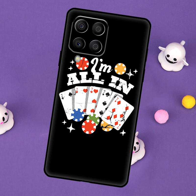 Poker Cards Cover For Samsung Galaxy M32 M52 M12 M13 M33 M23 M53 M15 M55 M31 M51 M14 M34 M54 M20 Case