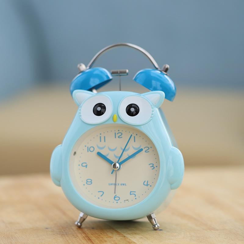 Big Ringtone Simple Creative Sleepy Alarm Clock Cartoon Children Student Using Luminous Simple Silent Bedside Alarm Clock