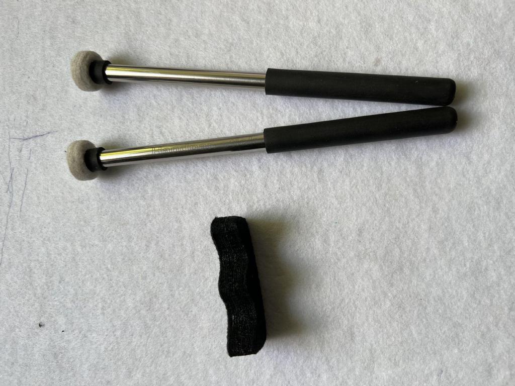 Ethereal Drumsticks Set: Non-slip Handle & Felt Head Accessories (2 Pieces)