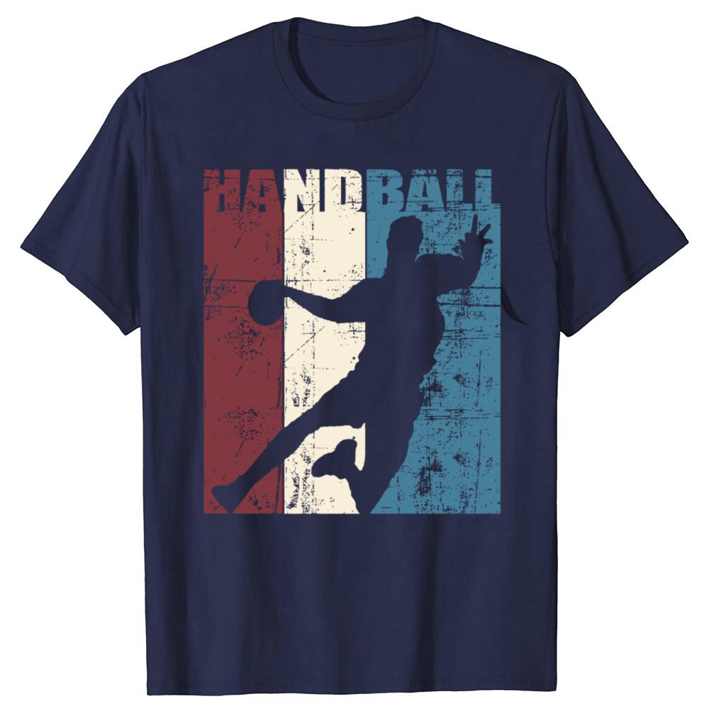 Funny Vintage Handball Player T Shirts Graphic Cotton Streetwear Short Sleeve Birthday Gifts Summer Style Tshirt Mens Clothing
