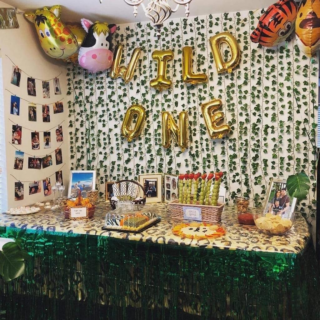 Ghirlanda Di Foglie Artificiali Verdi - Vite Decorativa 40 Metri Per Matrimoni E Feste