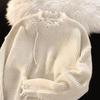 Amerikanischer High Street Pullover für Herren mit zerrissenem Rand und langen Ärmeln, Trendiges, Süßes und Cooles Design, Nischen-Paar-Stil, Lockerer und Vielseitiger Pullover