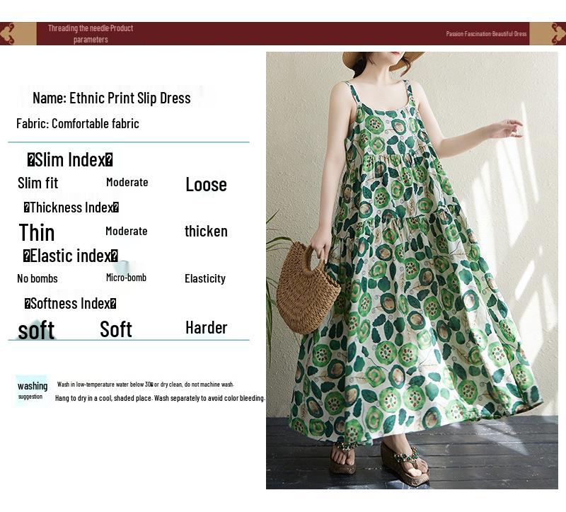 2025 Summer Sleeveless Cotton Linen Patchwork Maxi Dress
