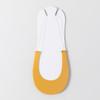 Women Thin Strap Low Cut Invisible Socks Breathable Sweat Absorbing Non Slip Socks Same Color Five Pairs Set for Daily Wear