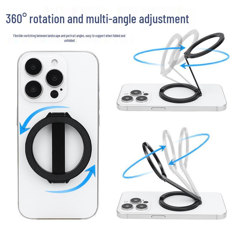 New Double-Sided 360° Rotating Magnetic Phone & Tablet Holder for Desktop and Gym Use