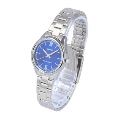Casio Cheap Casio LTP-V005D-2B2 Women's Quartz Analog Watch Stainless Steel Silver Blue