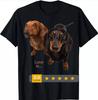 Dachshund Shirt Doxie Mom Dad Love Wiener Dog Puppy T-shirt Size S-5XL