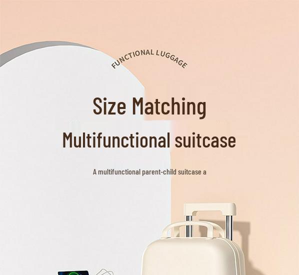 2025 Women's Trolley Suitcase: Durable 20" & 24" Mother-Child Travel Case with Combination Lock