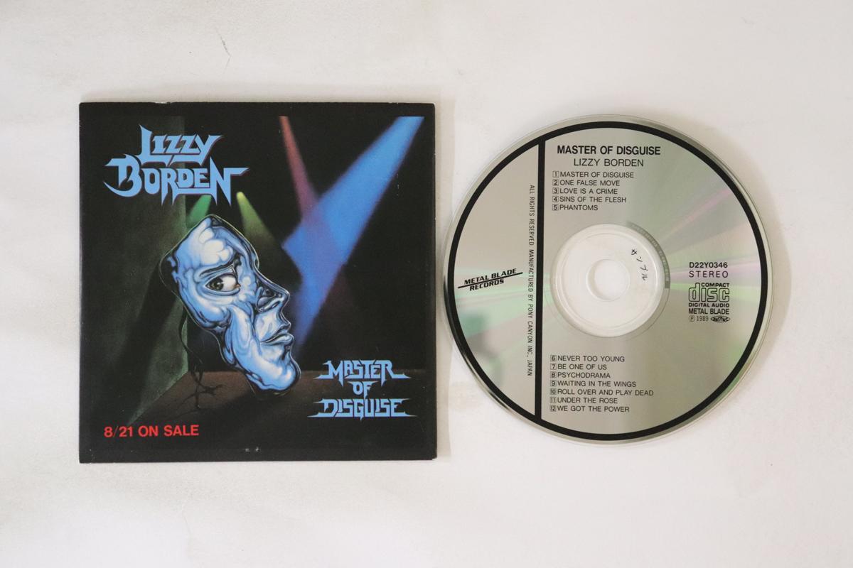 

CD LIZZY BORDEN - Master Of Disguise D22Y0346PROMO Metal Blade 1989 Japan Metal Used