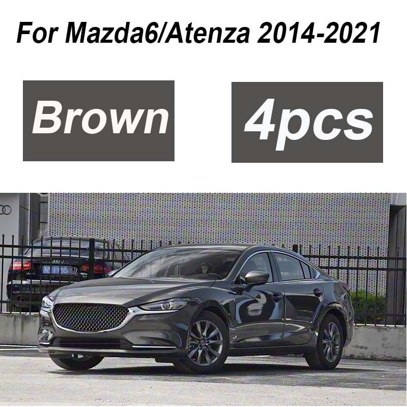 4PCS Painted For Mazda6 2017 Accessories 2014- Front Mud Flaps Rear Muds Guards Flaps Fenders Flares Wheels Car Accessories