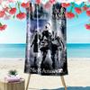 Name Custom NieR Automata 2B Print Beach Towel, Large Soft Quick Dry Towel for Beach Camping Swimming
