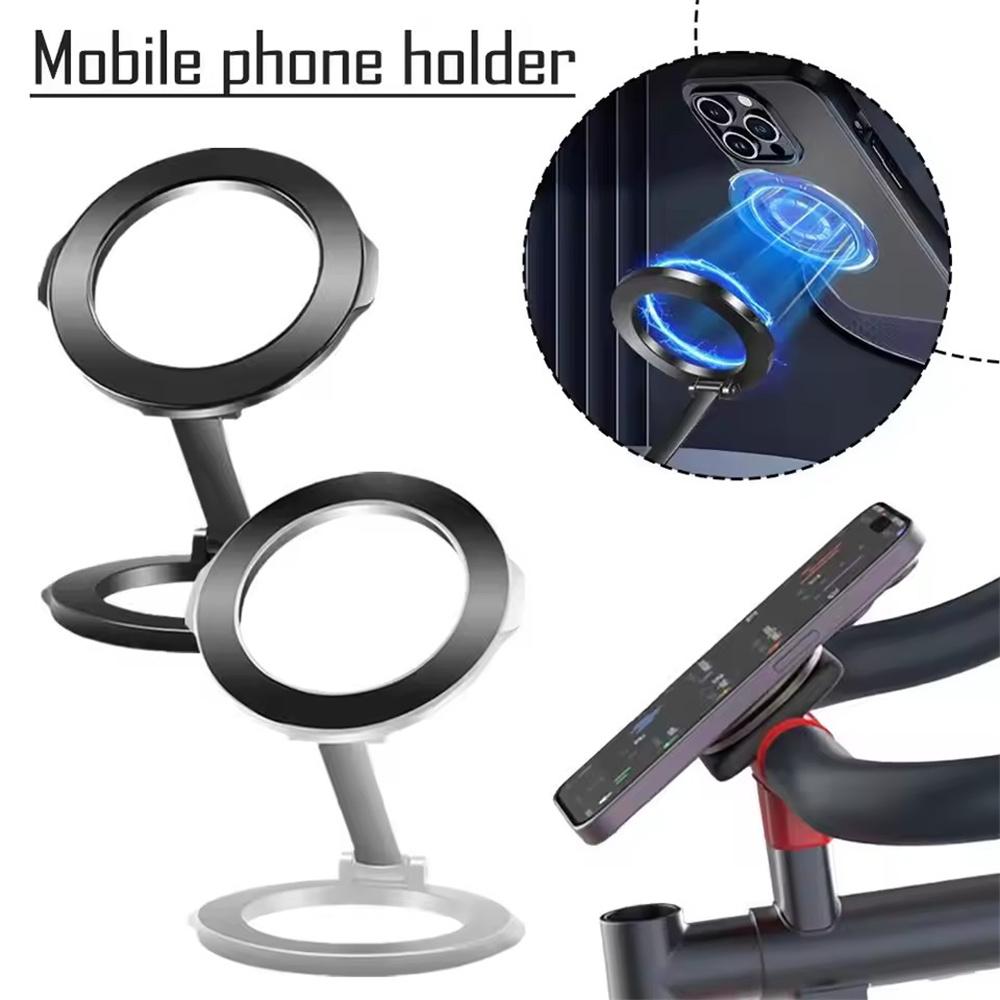 FANGTUOSI 2025 Foldable Magnetic Phone Holder for Magsafe Gym Treadmill Universal Folding Car Holder Magnetic Smartphone Stand
