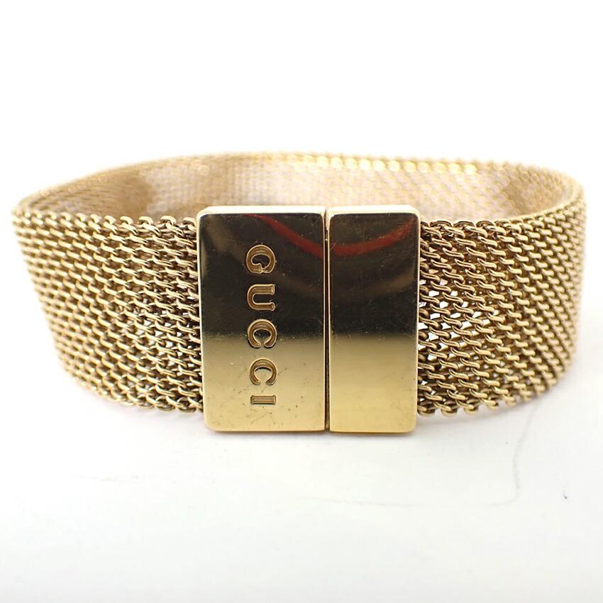 [Pre-owned] GUCCI Mesh Bracelet/j19-37