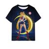 Sailor Moon Anime Kids Short Sleeve Tee 3D Full Print Comfort Top for Outdoor Daily Wear