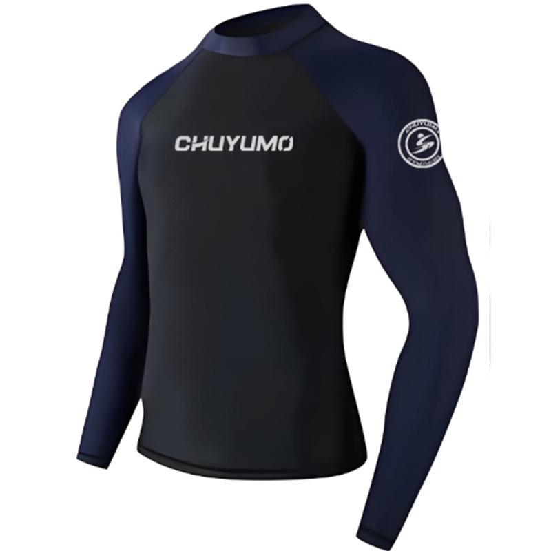 Men's Long Sleeve Quick-Dry Wetsuit - Sun Protection, Jellyfish Shield, for Surfing, Swimming, Snorkeling