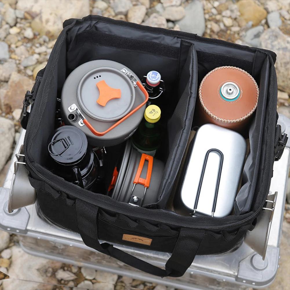 Camping Bag Picnic Basket Outdoor Storage Camping Lamps Gas Stove Gas Canister Pot Carry Bag Storage Sack Picnic Bag Tool Bag