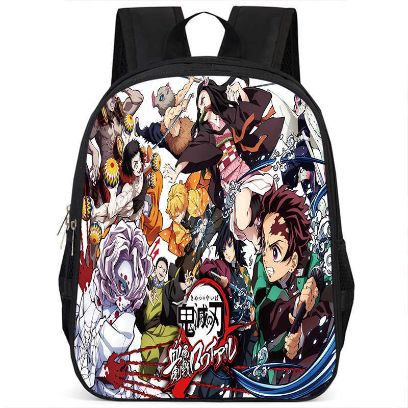 Japan cartoon comics Demon Slayer Pillar Training Arc Student Large Capacity School Style Backpack 7545