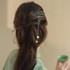 Plum Hairpin Vintage Style Hair Stick with Tassel Dangle Hanfu Hair Accessory for Cheongsam Chinese Hairpin for Women