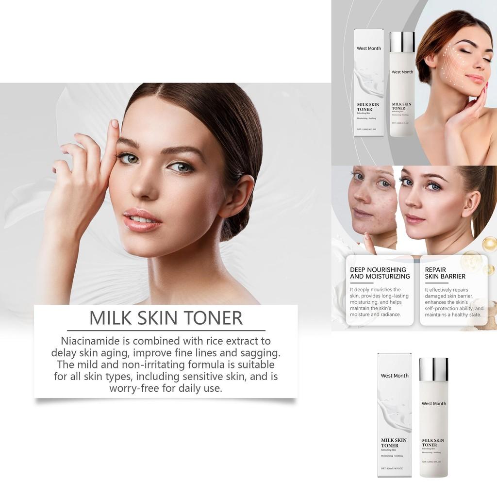 West Month Niacinamide Toner Nourishing Skin Repair Enhancing Brightening Hydrating Formula 120ml