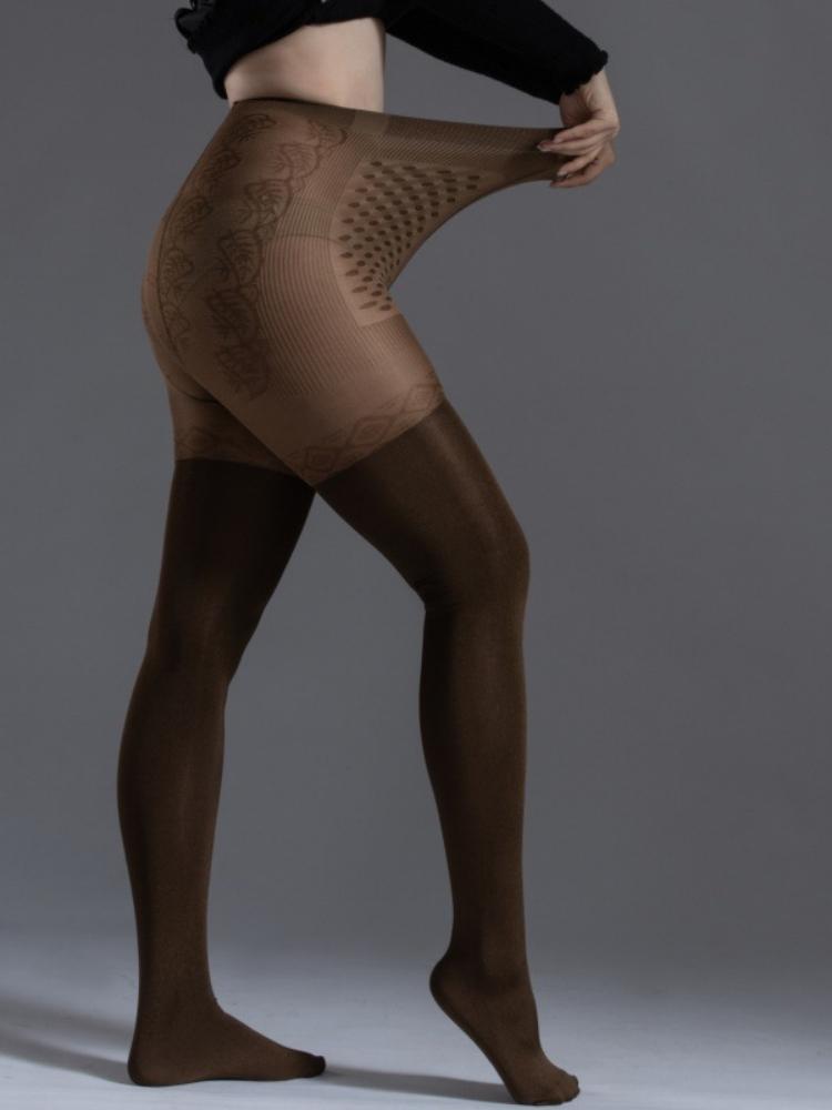 

Колготки большого размера осенне-зимние для женщин, колготки с градуированной поддержкой, непрозрачные с закрытым носком, компрессионные чулки до талии One Size