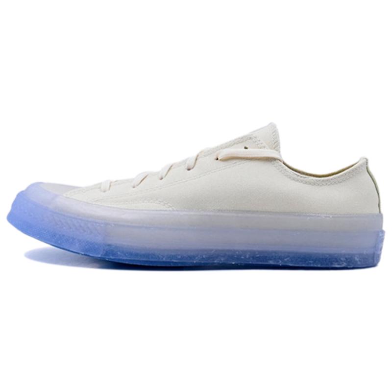 Converse 1970s Chuck Taylor All Star Clear Jelly Sole Minimalist Low-Top Canvas Unisex White Blue