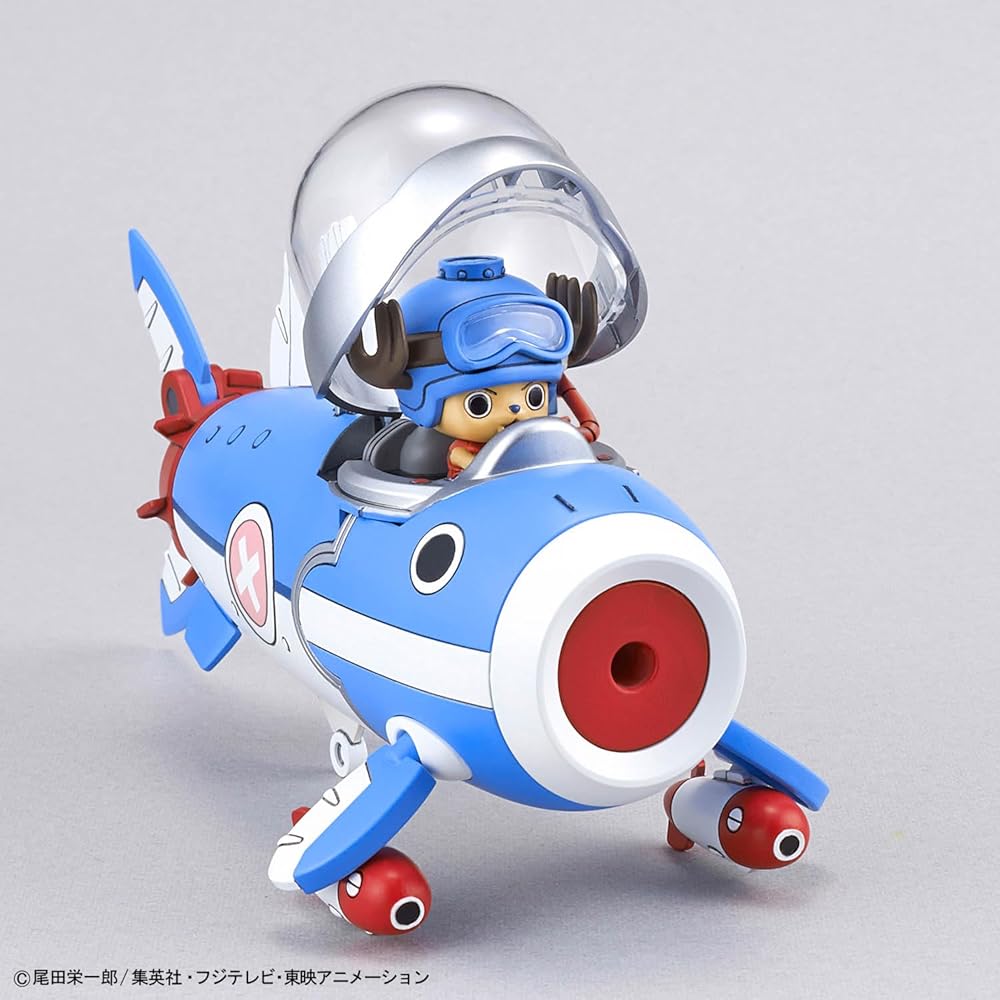 Bandai Spirits One Piece Chopper Robo 3 & 5 Color-Coded Plastic Model Kit Submarine and Crane