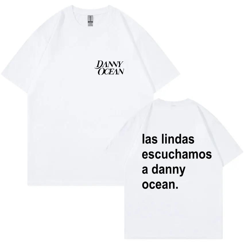 Rapper Danny Ocean Reflexa Letter Print 2025 Harajuku Hiphop Tshirt Round Neck Y2K Tshirt Suitable for Both Men and Women