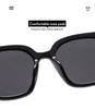 Oversized Square Black  Frame Sunglasses Fashion UV400 Protection Grey Lens Outdoor Driving Travel Casual Shades Glasses