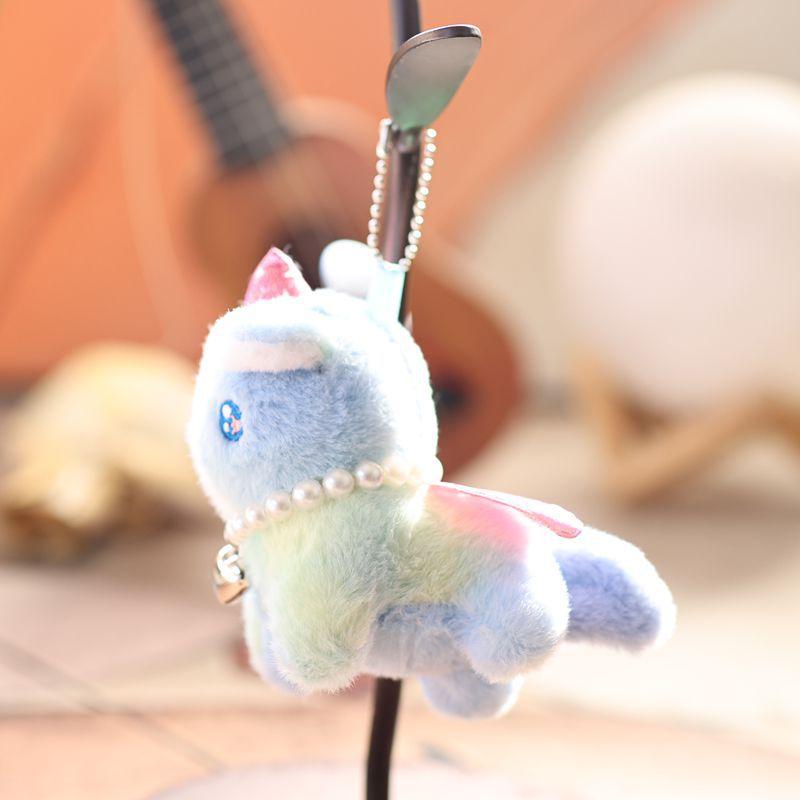 

Cute Pearl Colorful Animals Stuffed Plush Unicorn Doll Pendant Backpack Hangings Decoration Gifts