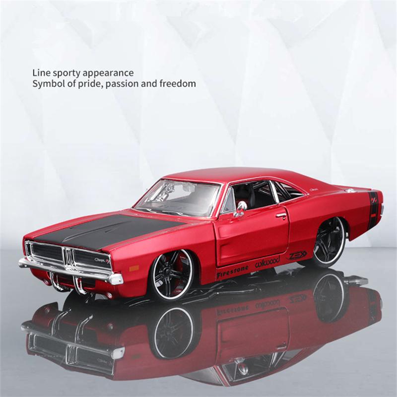 Maisto 1:24 1969 DODGE CHARGER R/T Alloy Sports Car Model Diecast Metal Racing Vehicles Car Model High Simulation Childrens Gift