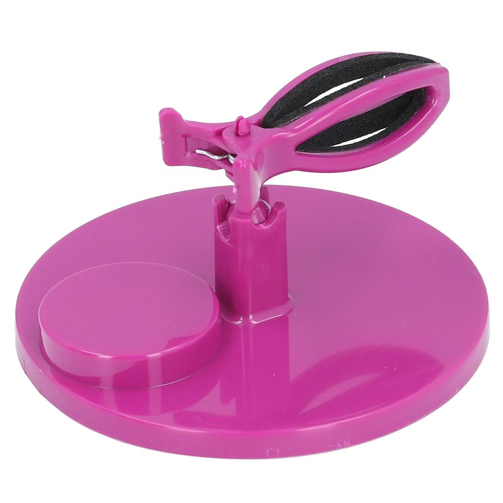 Nail Polish Holder Anti Spill Nail Polish Bottle Holder Handsfree Gel Nail Accessory Holder Nail Art Tool Clamp Purple