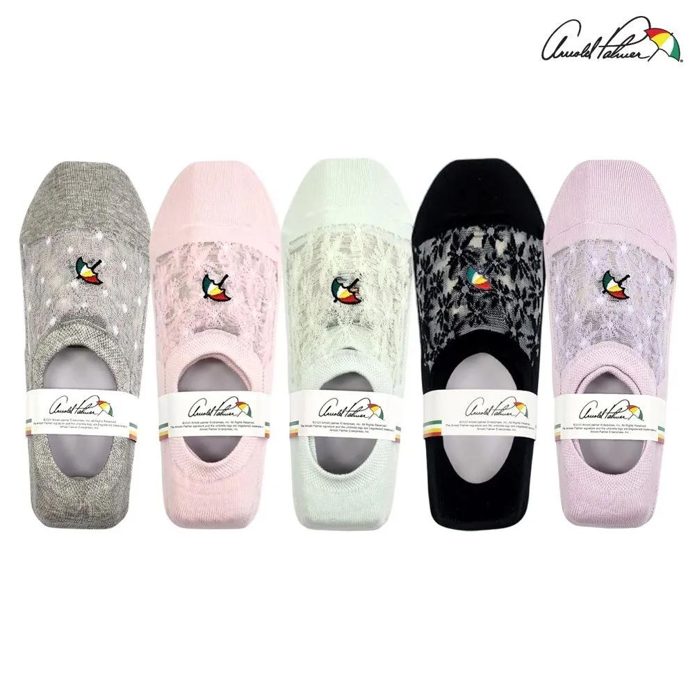 Arnold Palmer Women s Non-Slip Footie Socks, 5 Pairs Summer, Flower, Made in Korea F