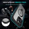 Wireless Charger Magnetic Protective Ring Holder Phone Case for IPhone 16E 16 15 13 12 Pro Max 14 Plus 11 XR Kickstand Cover