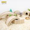 Hamster Holztreppen Brücke Spielzeug Meerschweinchen Igel Eichhörnchen Bogenbrücke Kleintier Bewegungsspielzeug Bogenbrücke D9254