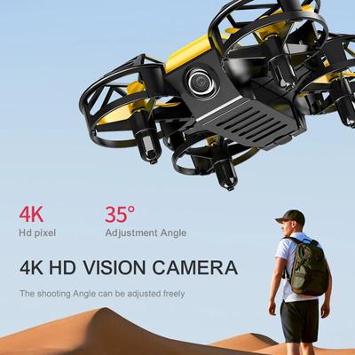 For Professional Mini Drone 811 4K WiFi FPV HD Aerial Camera with Protective Cover Tumbling LED Lights Quadcopter Children's Toy GIF