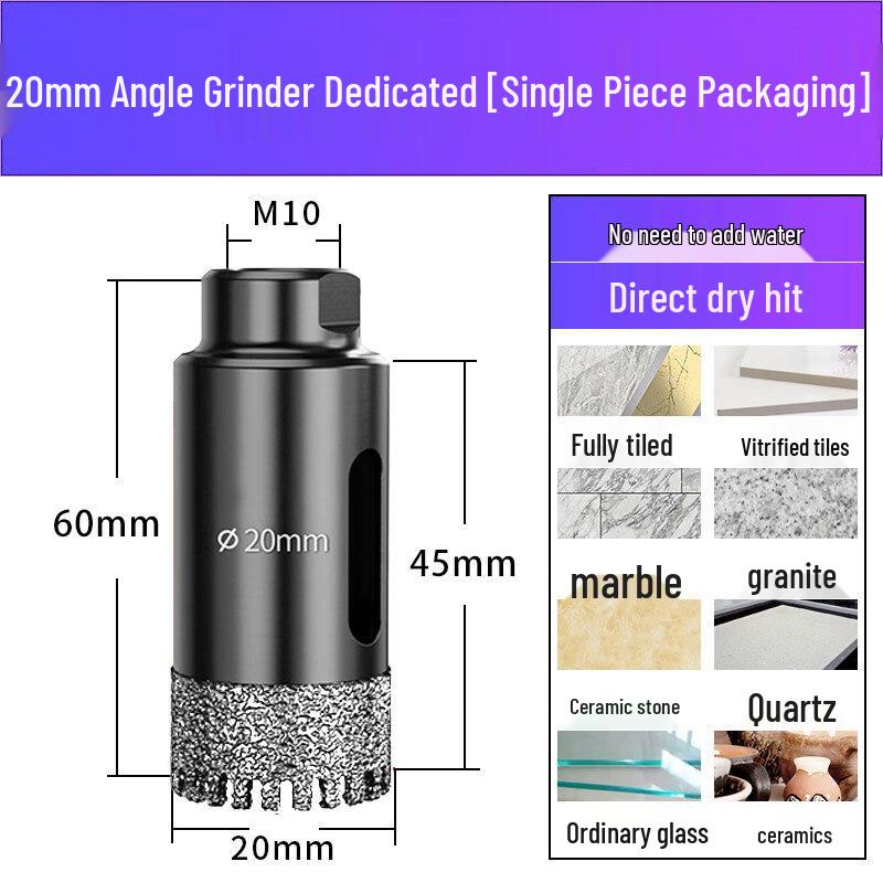 

Jundingying Angle Grinder Ceramic Tile Drilling Bit