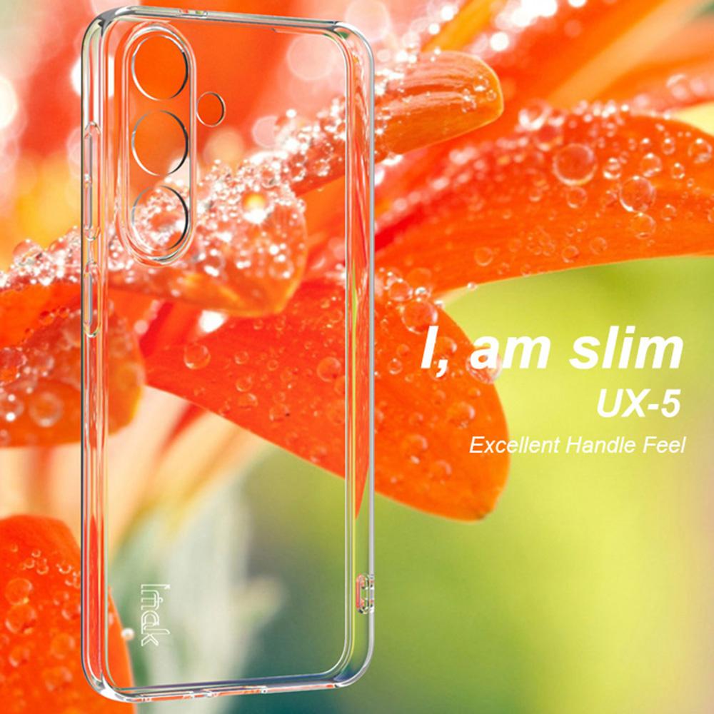 IMAK UX-5 Series Phone Cover for Samsung Galaxy S25 Clear Case Shockproof TPU Slim Phone Back Cover