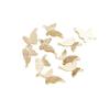 10pcs 18K Gold-Packed Color-Preserving Three-Dimensional Butterfly Double-Ring Pendant, Single-Hanging Diy Handmade,, Bracelet Accessories.
