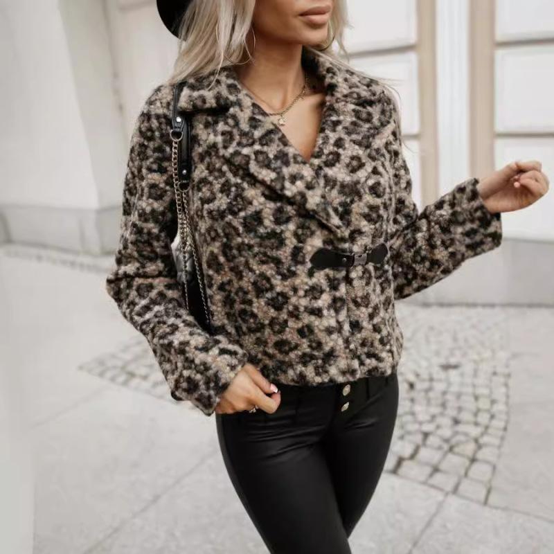 

Tooxika Новое осенне-зимнее плюшевое короткое пальто с воротником в стиле зебры XXL жёлтый