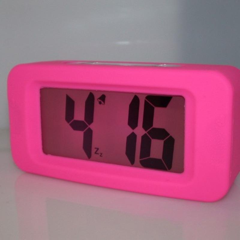 Silicone Electronic Clock Student Alarm Clock Anti-test Slide Anti Shock Elderly Clock Rectangular Clock Table Clock