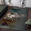 Death Note Comic Printed Carpet for Living Room Rugs Camping Stranger Things Picnic Mats Anti-Slip E-sports Rug Yoga Mat Gifts