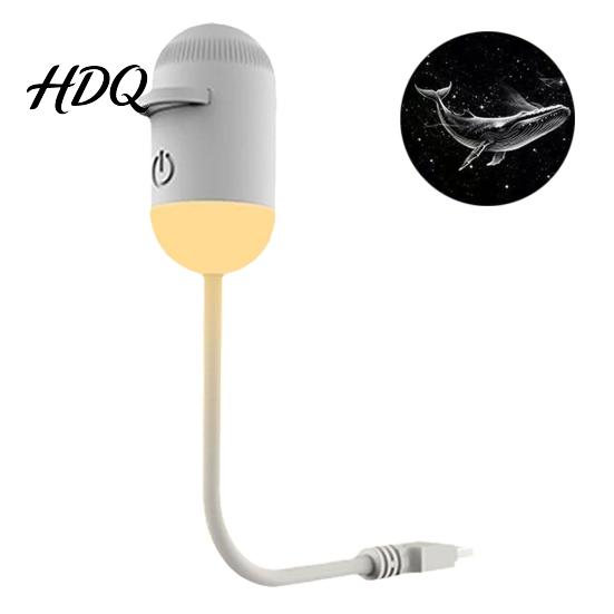 Mood Lighting Star Projector Portable Starry Sky Night Light with Adjustable Brightness & 360-degree Rotation One-touch Lamp USB Rechargeable